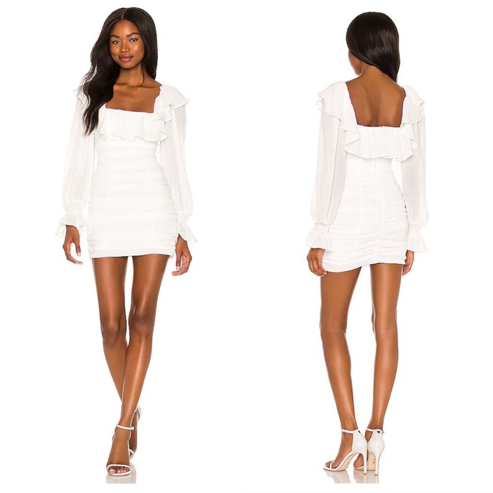 NWT REVOLVE Camila Coelho Valerie Mini Dress M White